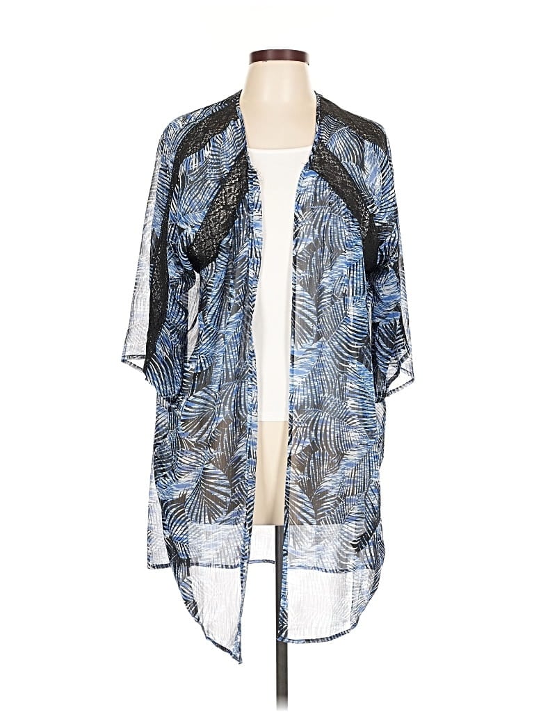 Pre-owned Express Kimono In Blue