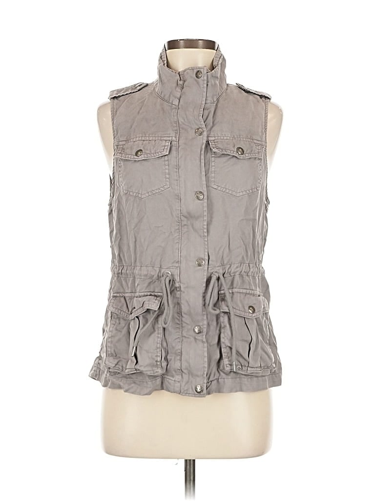 Pre-owned Max Jeans Vest In Gray