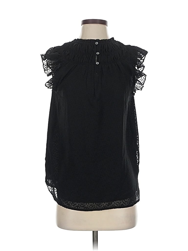 Pre-owned Ann Taylor Loft Sleeveless T-shirt In Black