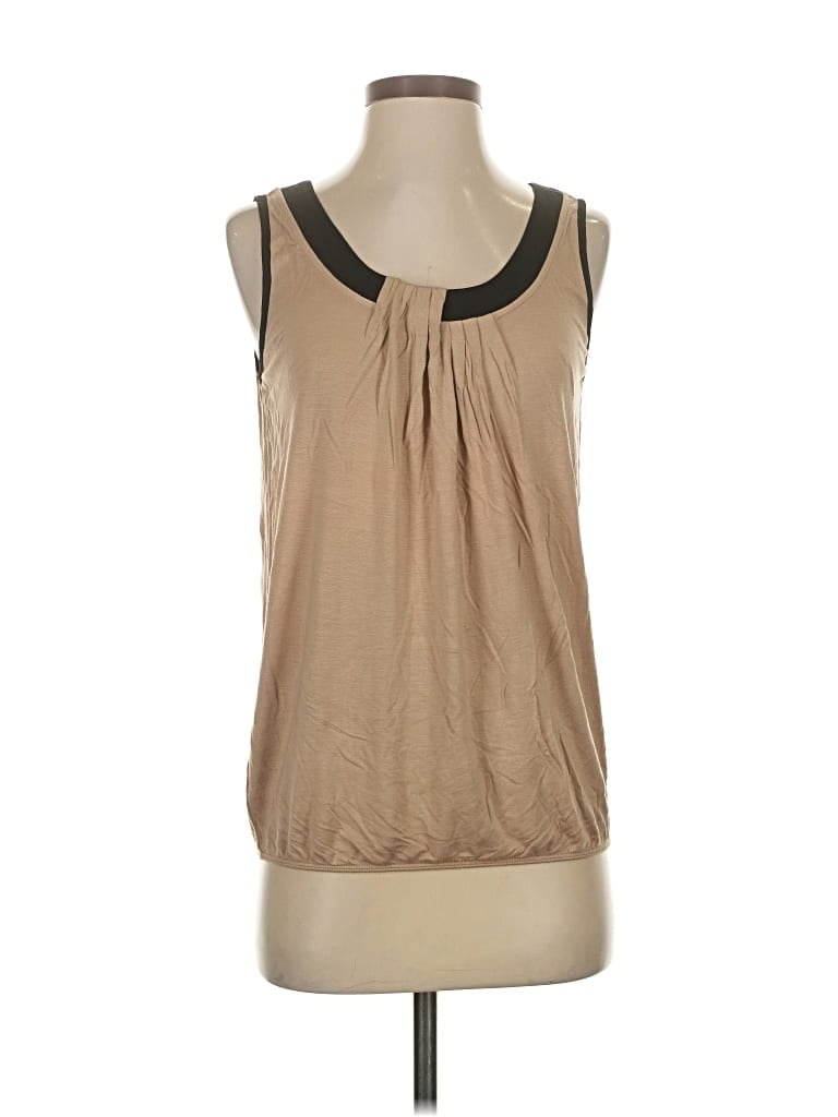 Pre-owned Ann Taylor Loft Sleeveless Blouse In Brown