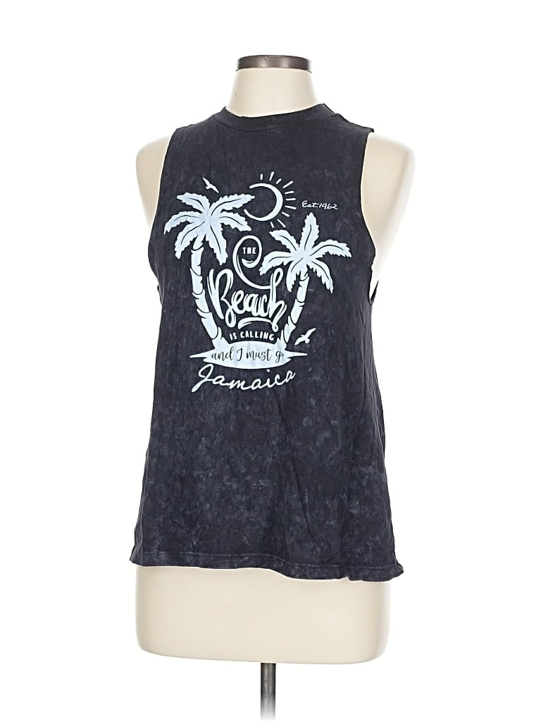 Pre-owned Assorted Brands Sleeveless T-shirt In Black