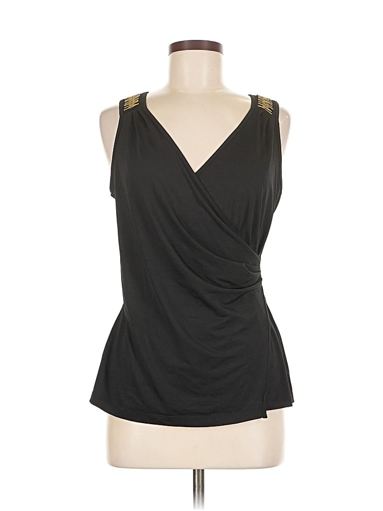 Pre-owned Cynthia Rowley Tjx Sleeveless Blouse In Black