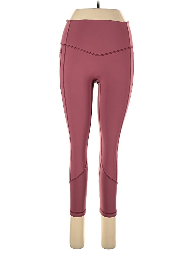 Pre-owned Lululemon Athletica Active Pants In Burgundy