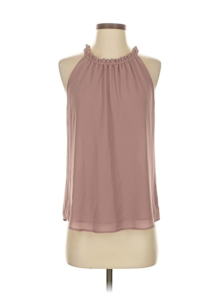 Pre-owned Assorted Brands Tank Top Pink Halter Neckline Tops