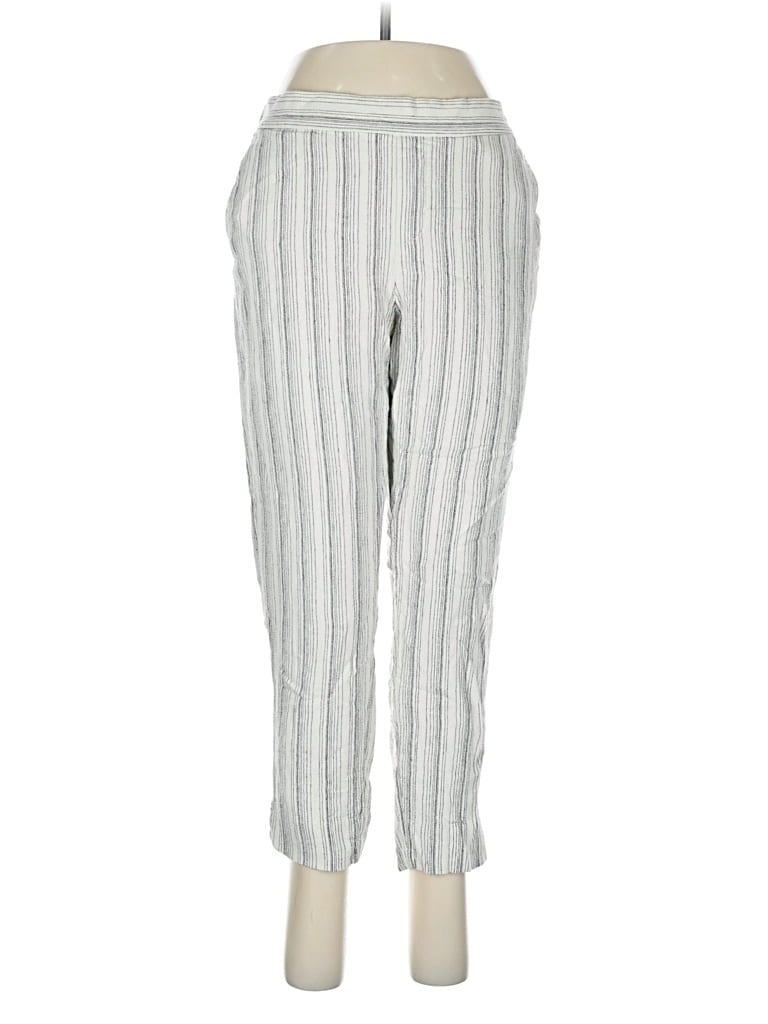 Pre-owned Banana Republic Factory Store Linen Pants In White