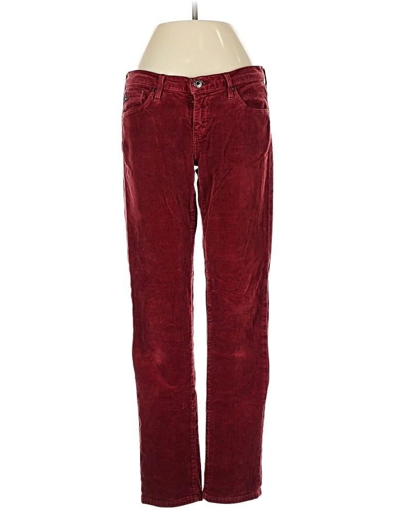 Pre-owned Adriano Goldschmied Casual Pants In Burgundy