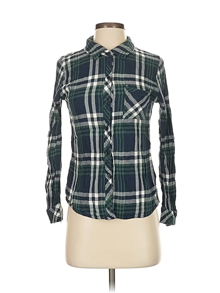 Pre-owned Rails Long Sleeve Button Down Shirt In Blue