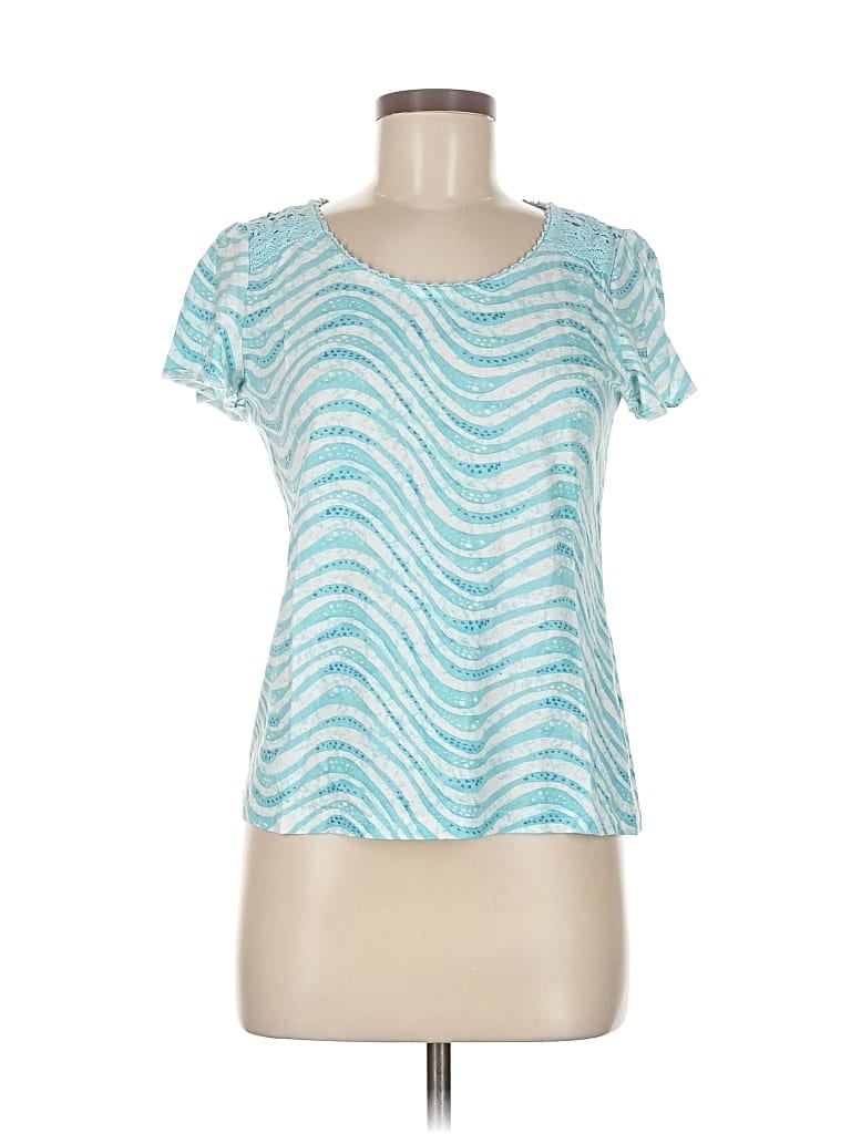 Pre-owned Caribbean Joe Short Sleeve T-shirt In Blue