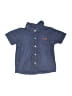 7 For All Mankind 100% Cotton Blue Short Sleeve Button-Down Shirt 12-18 MO / 18 MO - photo 1