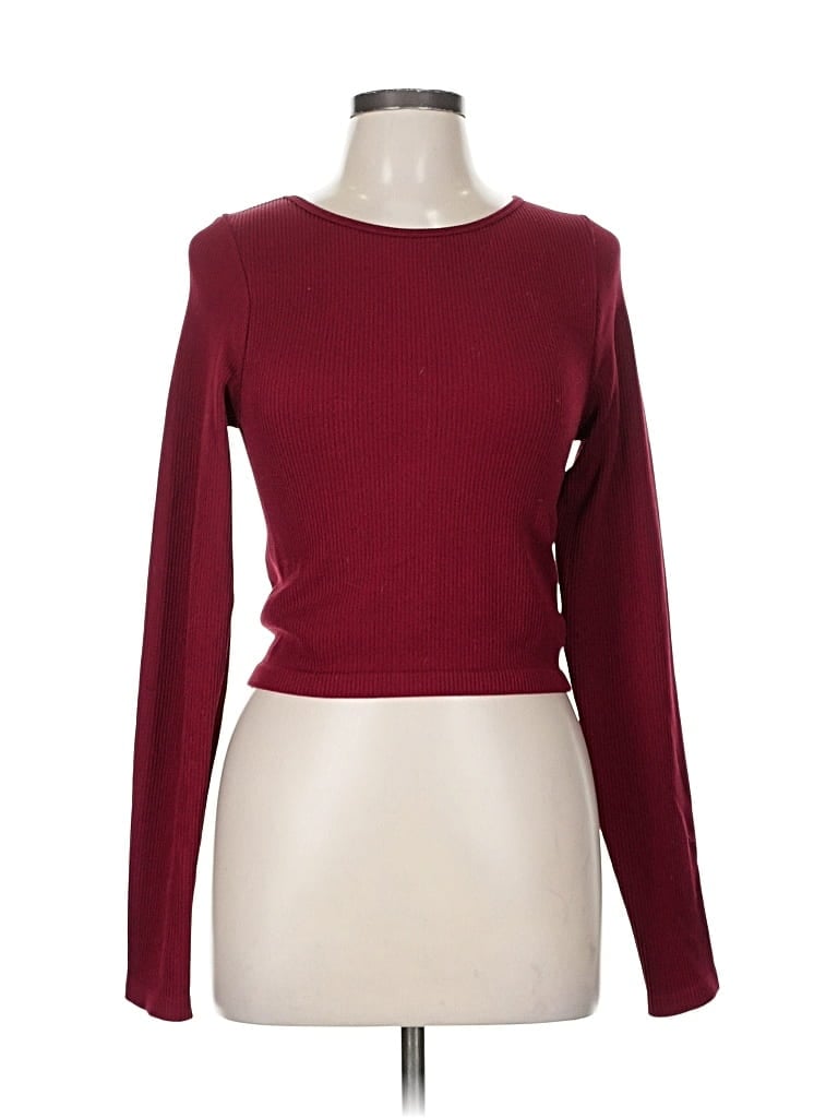 Pre-owned Freshwater Long Sleeve T-shirt In Red