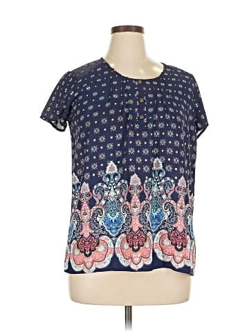 Claudia Richard Short Sleeve Blouse (view 1)