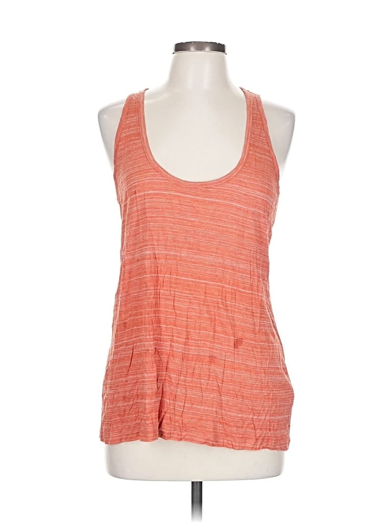Pre-owned Vince Tank Top Orange Halter Neckline Tops