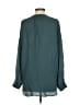Vince. 100% Silk Teal Long Sleeve Silk Top Size XS - photo 2