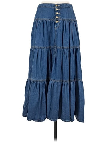 Cider Denim Skirt (view 1)