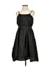 Unbranded 100% Polyester Metallic Houndstooth Black Casual Dress Size S - photo 1