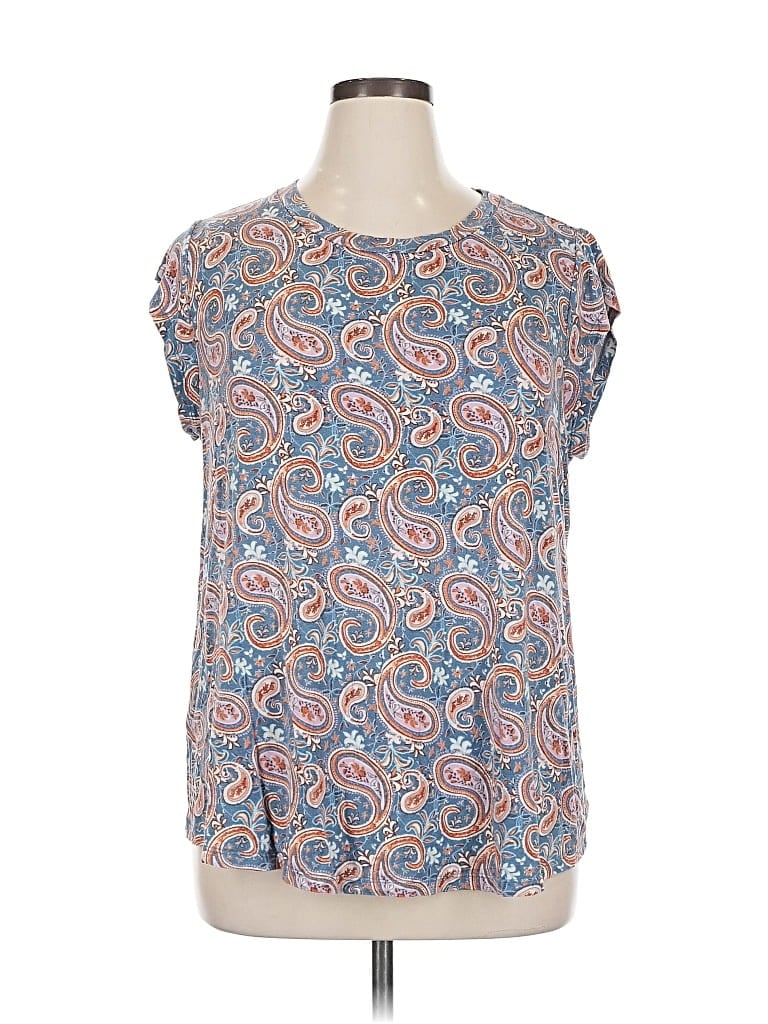 Pre-owned Les Serein Short Sleeve T-shirt In Blue