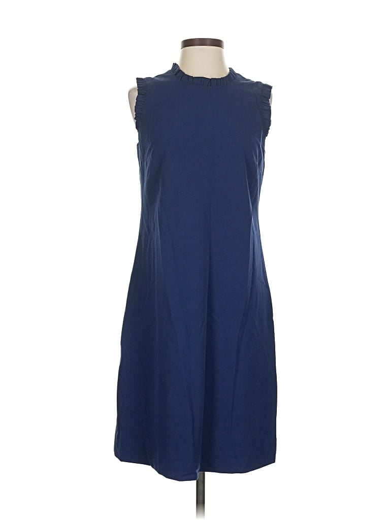 Pre-owned J.crew Factory Store Casual Dress In Blue