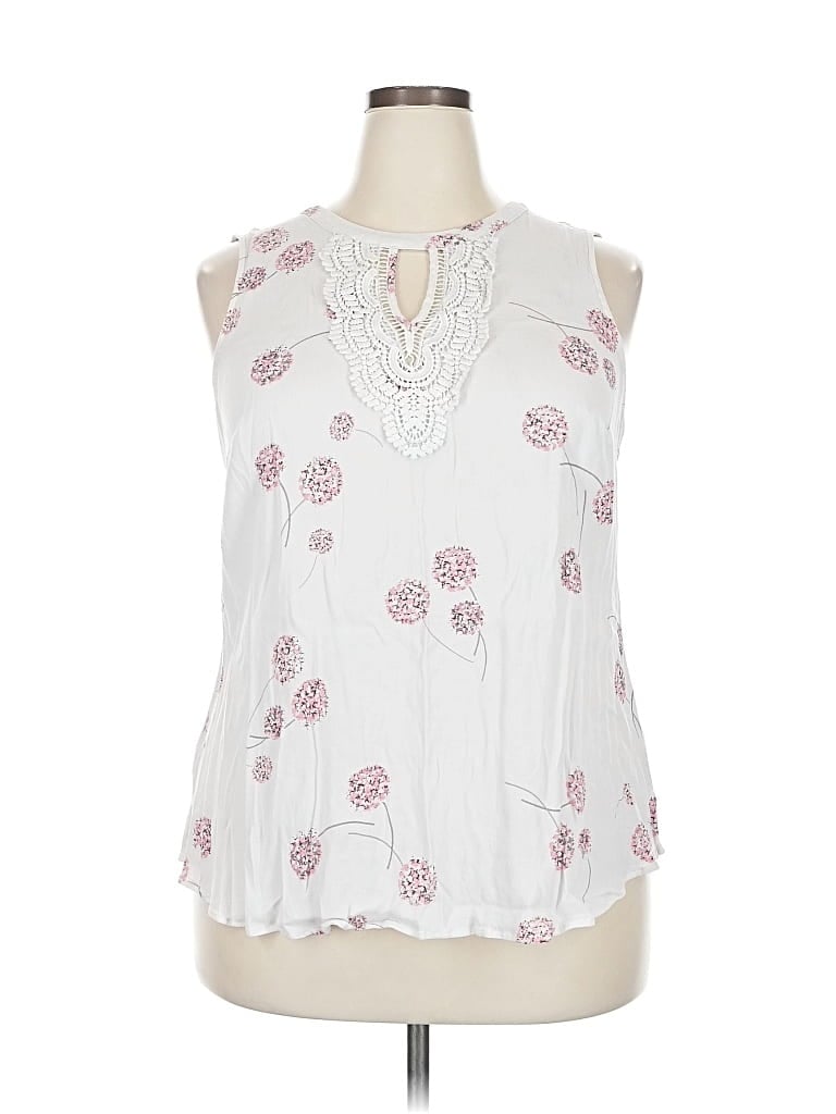 Pre-owned Daniel Rainn Sleeveless T-shirt In White