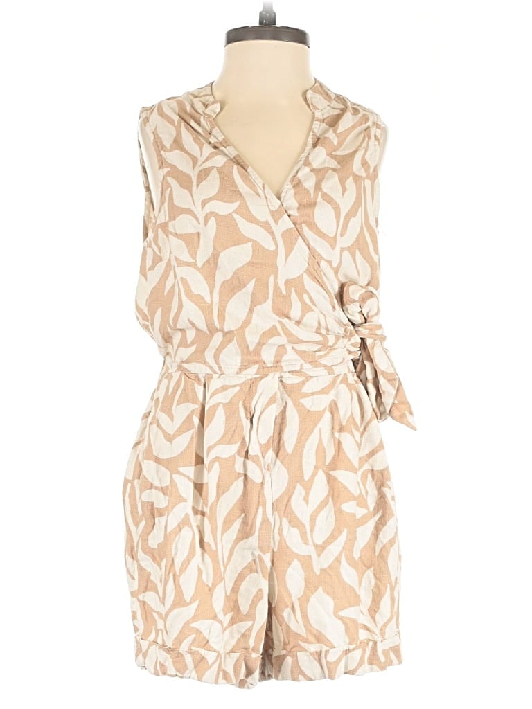 Pre-owned A New Day Romper In Brown