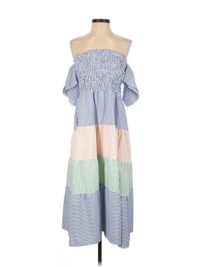 Pre-owned Shein Casual Dress In Blue