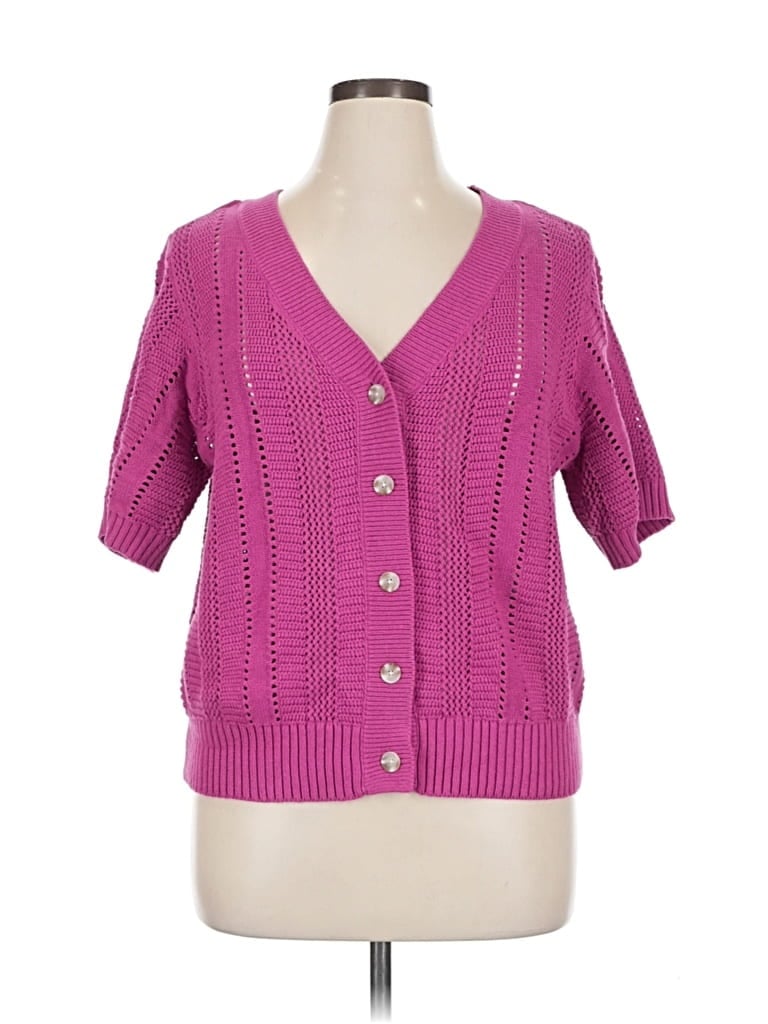 Pre-owned Sonoma Goods For Life Cardigan Sweater In Pink
