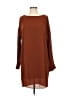 Babaton 100% Polyester Solid Brown Casual Dress Size 2 - photo 1