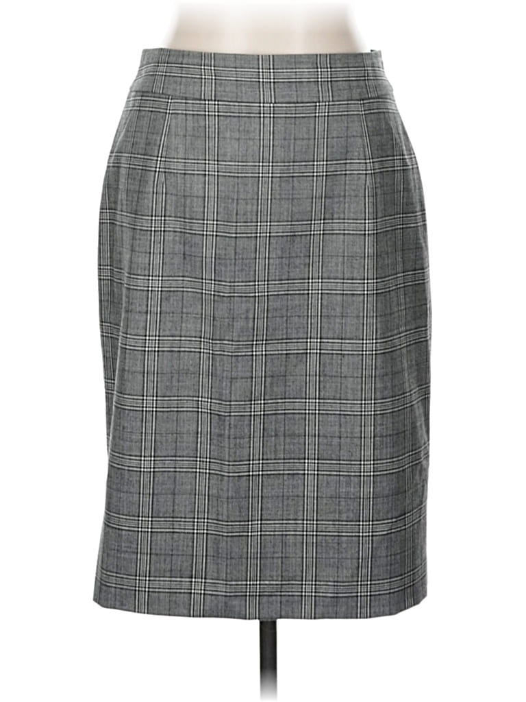 Pre-owned Banana Republic Wool Skirt In Gray