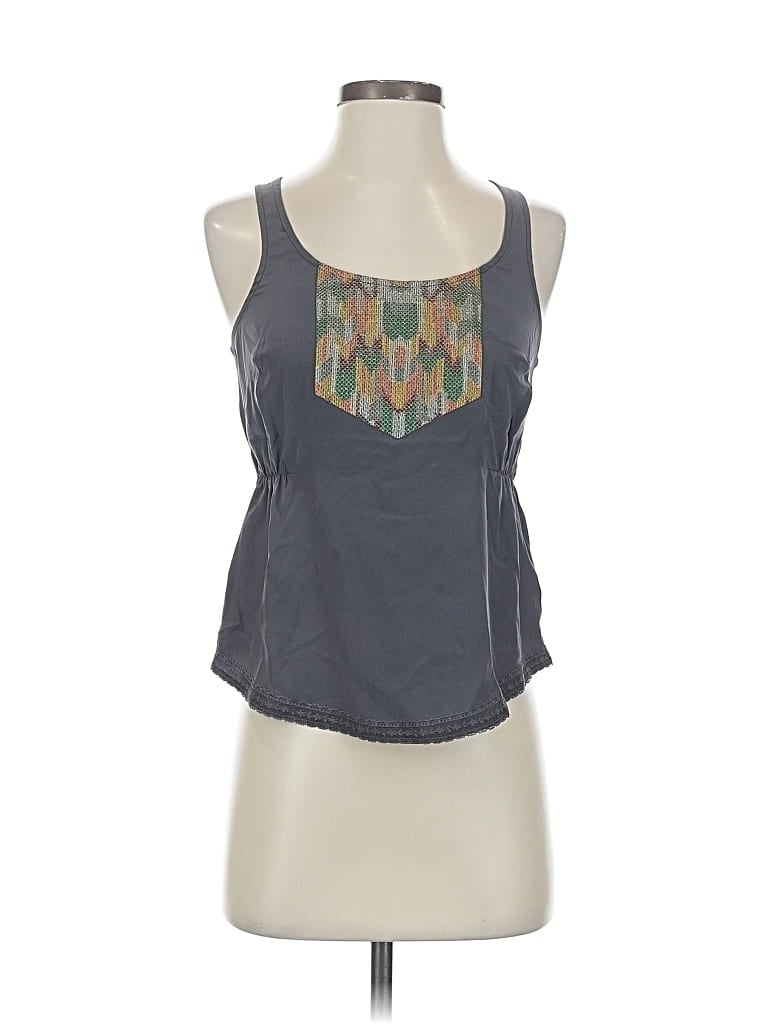 Pre-owned Ecote Sleeveless Top Gray Halter Neckline Tops