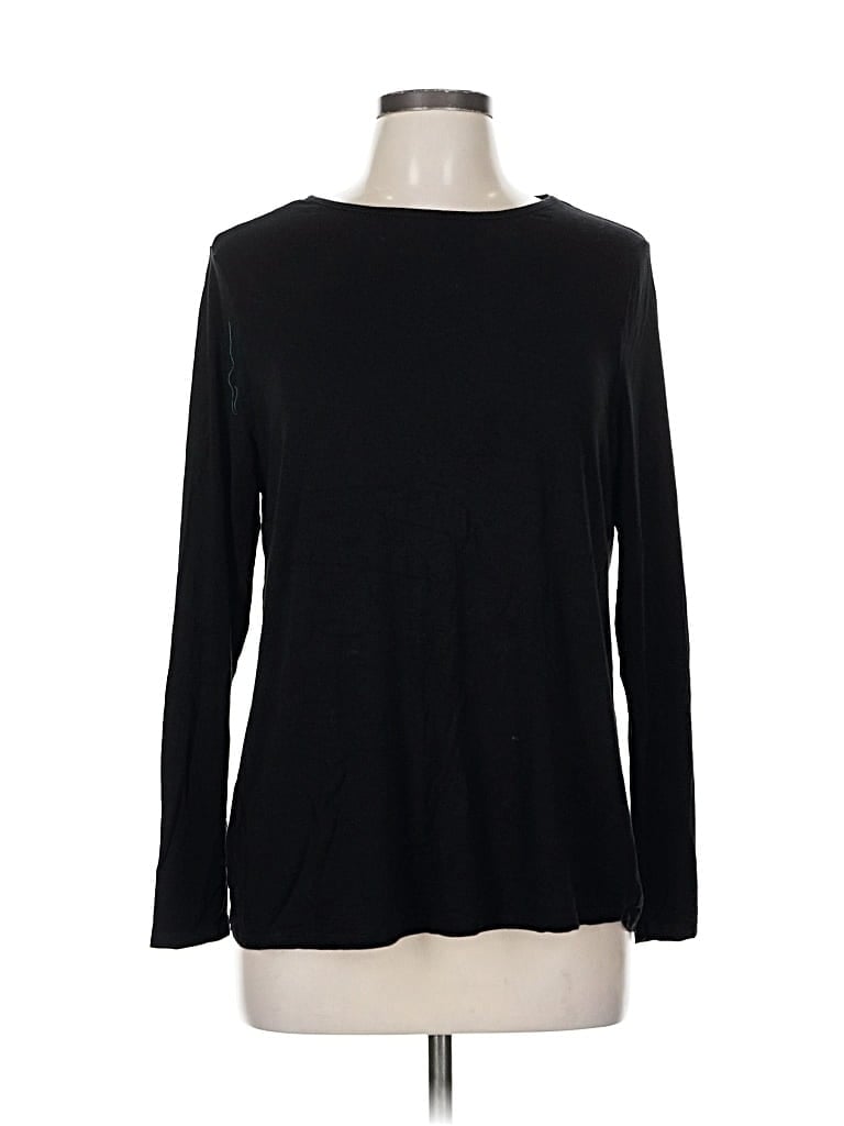 Pre-owned Old Navy Long Sleeve T-shirt In Black