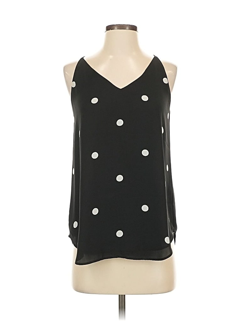 Pre-owned Ann Taylor Loft Sleeveless Blouse In Black