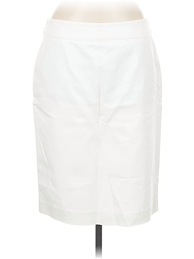 Pre-owned Liz Claiborne Formal Skirt In White