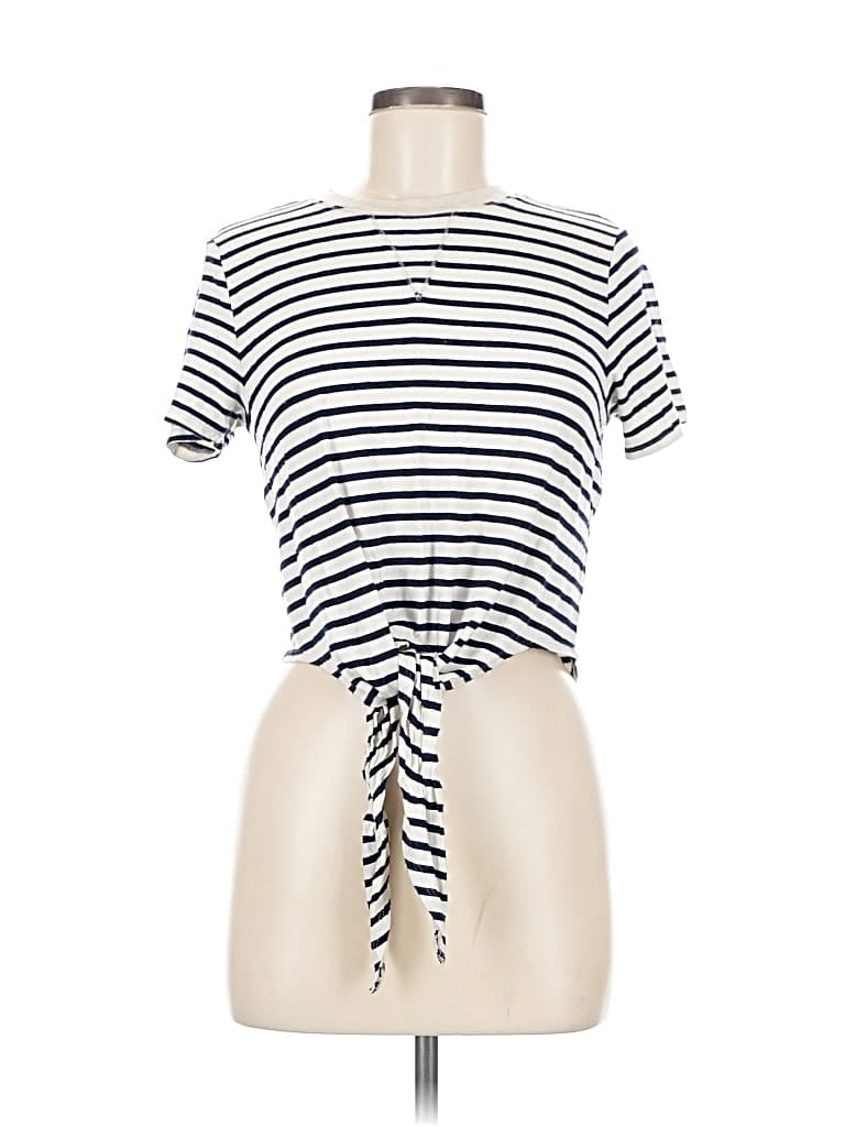 Pre-owned Altar'd State Short Sleeve T-shirt In White