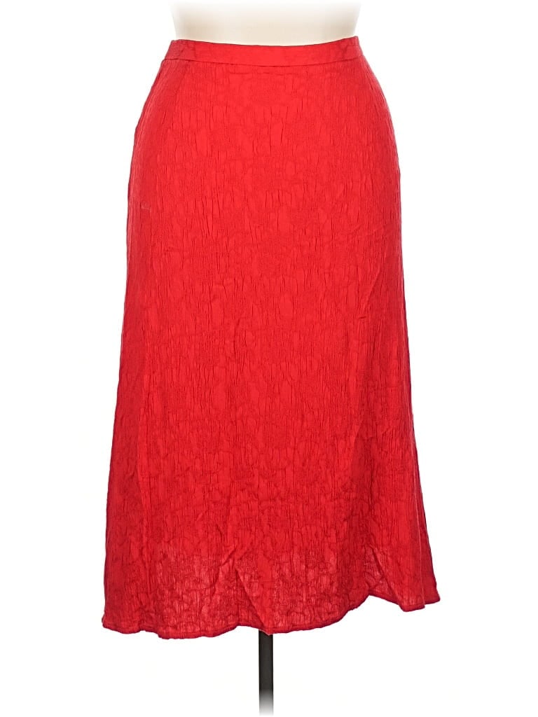 Pre-owned Karin Stevens Formal Skirt In Red