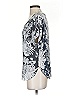 Ann Taylor LOFT 100% Polyester Silver Short Sleeve Blouse Size XS - photo 5