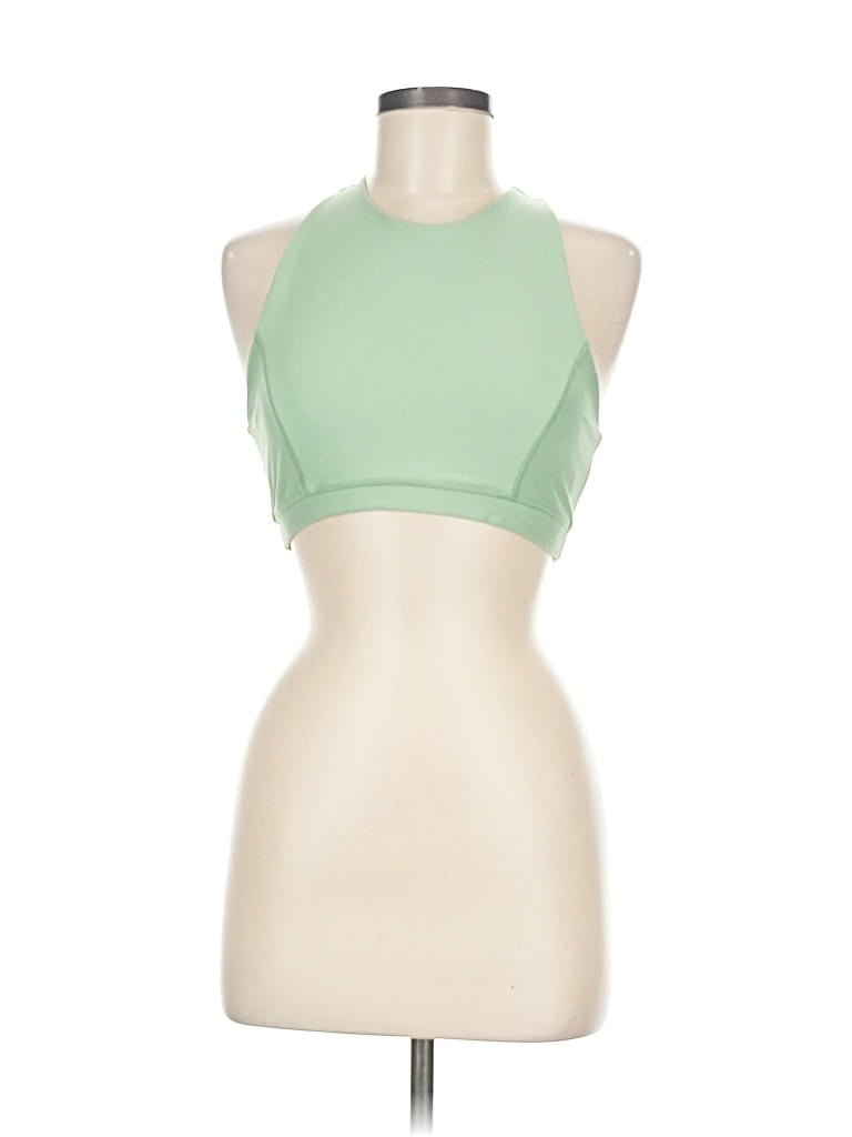 Click to view more detailed imagery on our partner's website Pre-owned Weworewhat Tank Top Green Halter Neckline Tops