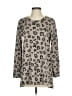 Bombom Animal Print Gray Tan Pullover Sweater Size S - photo 1