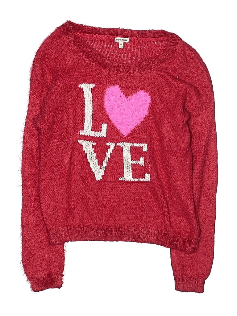 Pre-owned Juicy Couture Kids' Pullover Sweater In Red