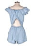 Splendid 100% Tencel Solid Blue Romper Size M - photo 2