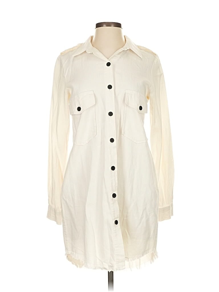 Pre-owned Zara Trenchcoat In White