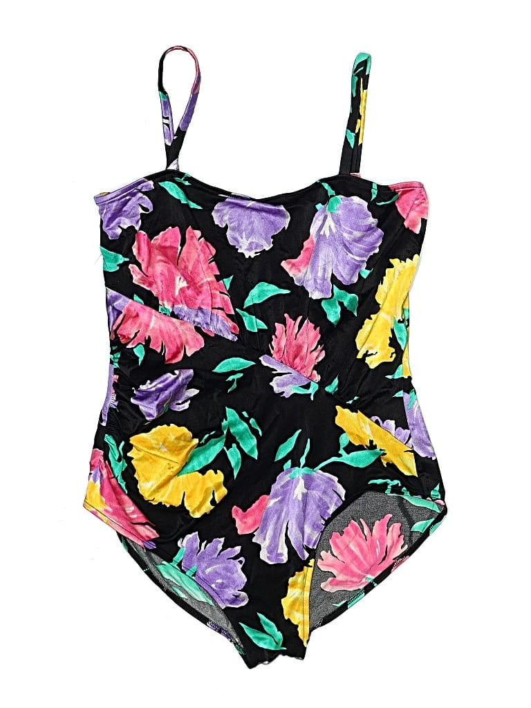 Pre-owned Assorted Brands One Piece Swimsuit In Black