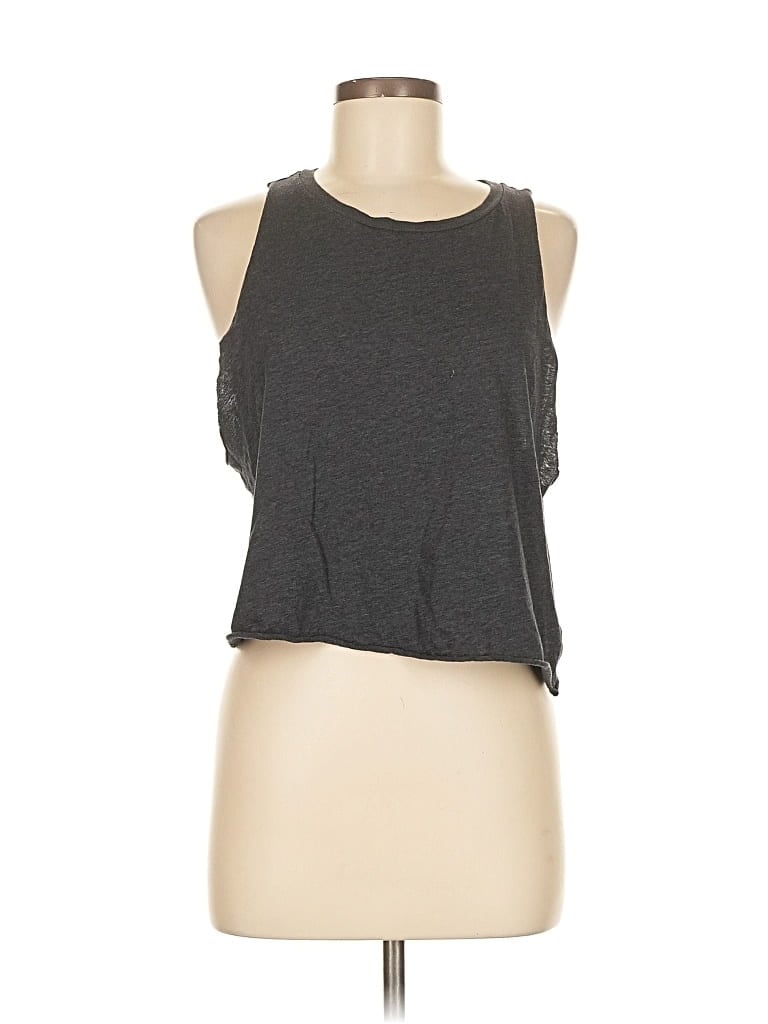 Pre-owned Divided By H&m Sleeveless T-shirt In Gray