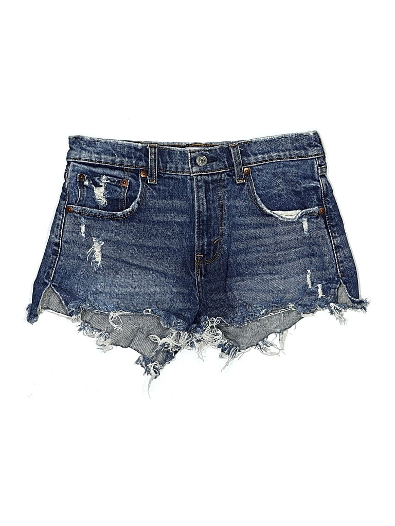 Pre-owned Abercrombie & Fitch Denim Shorts In Blue