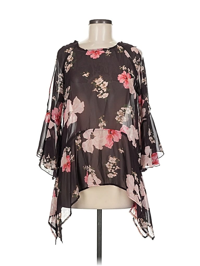 Pre-owned I Jeans By Buffalo 3/4 Sleeve Blouse In Brown