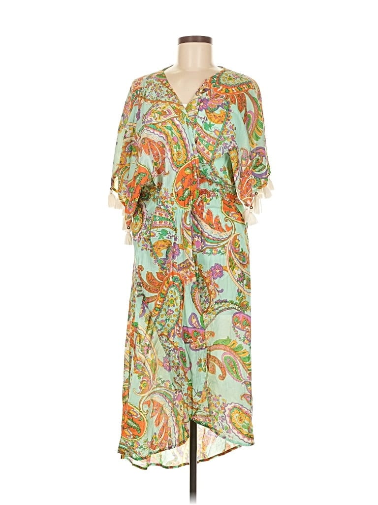 Pre-owned True Destinations Casual Dress In Green