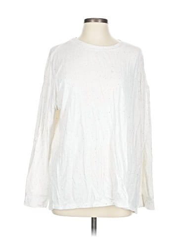 Three Dots Long Sleeve Top (view 1)