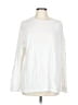 Three Dots Silver Long Sleeve Top Size L - photo 1