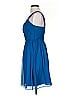 J.Crew 100% Polyester Solid Blue Cocktail Dress Size 5 (petite) - photo 5