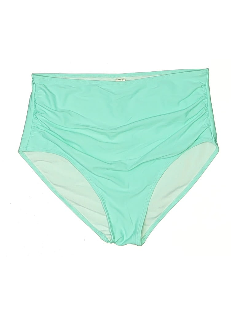 Pre-owned Unbranded Swimsuit Bottoms In Green