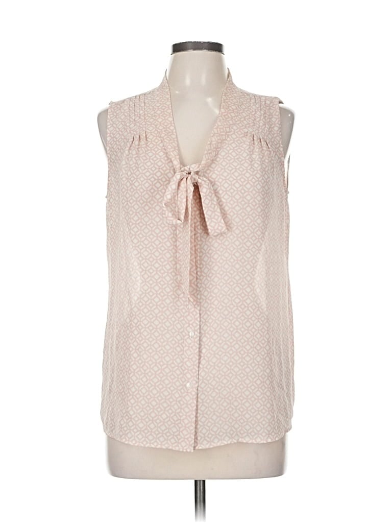 Pre-owned Ann Taylor Loft Outlet Sleeveless Blouse In Pink