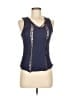 E&M Collection Blue Sleeveless Blouse Size M - photo 1